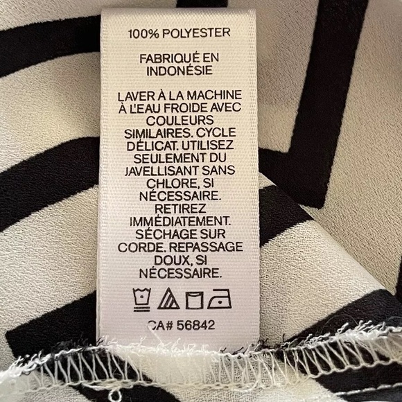 Express Black & White Long Sleeve Size Medium - Picture 6 of 7